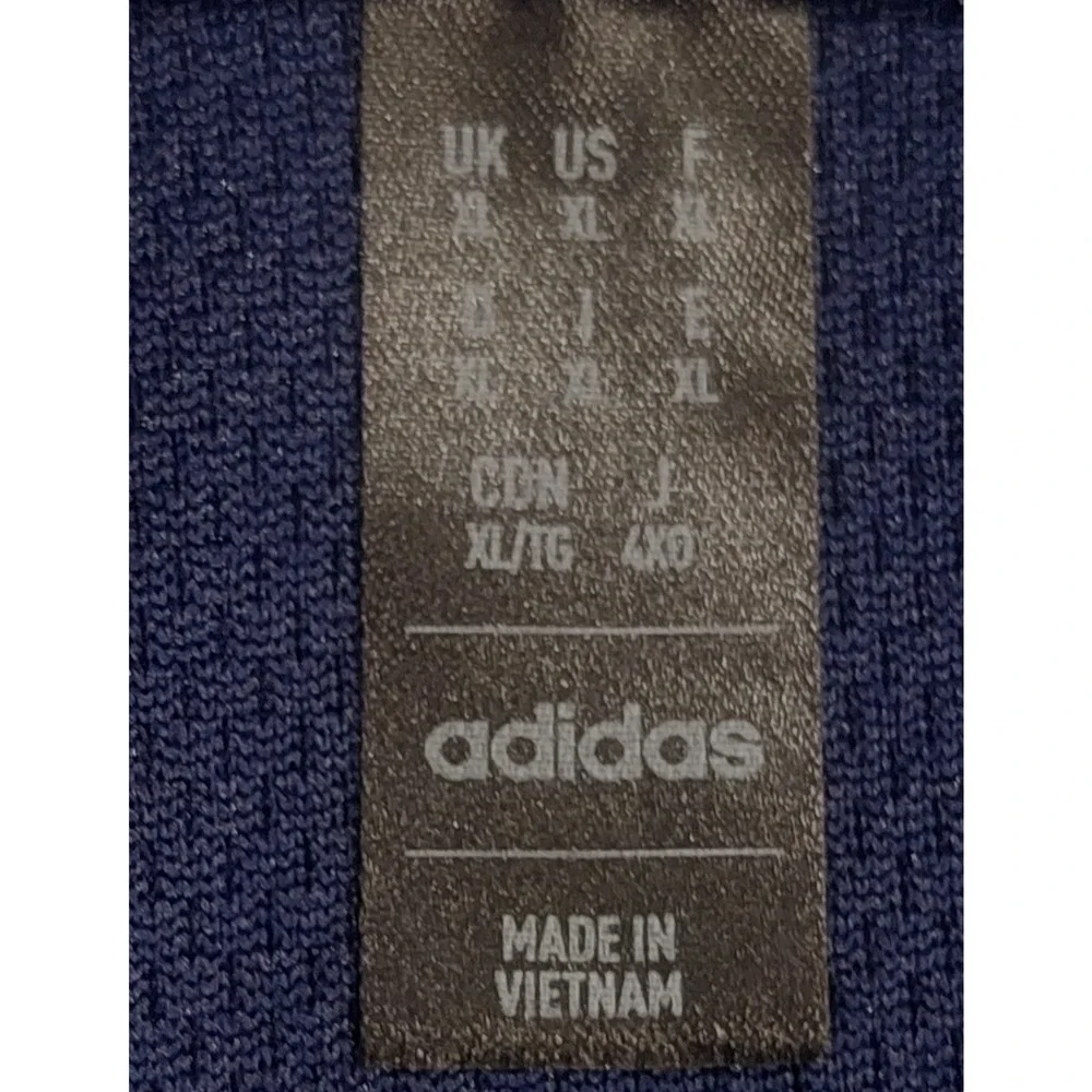 Adidas Short Sleeve Polo Golf Shirt Navy Blue Size XL